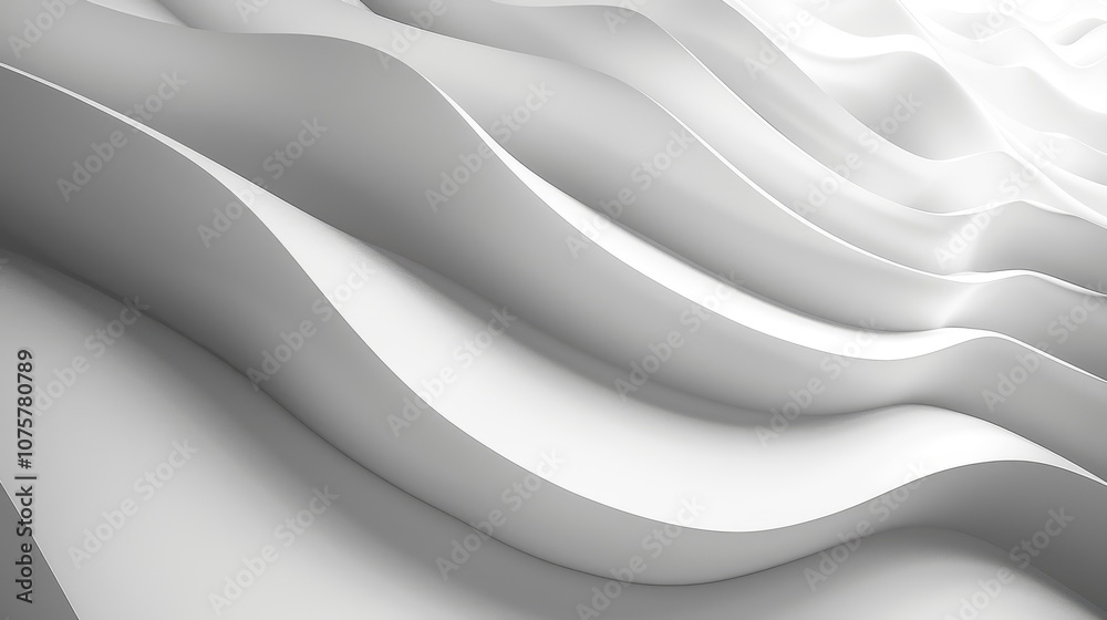 Poster elegant white background with diagonal light and shadow stripes