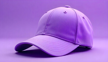 Fototapeta premium 3d purple cap head protect mockup