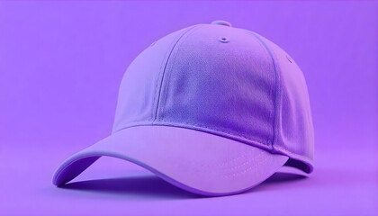 Fototapeta premium 3d purple cap head protect mockup