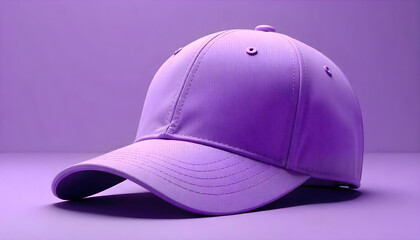 Fototapeta premium 3d purple cap head protect mockup