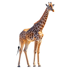 Fototapeta premium Giraffe Isolated on Transparent Background