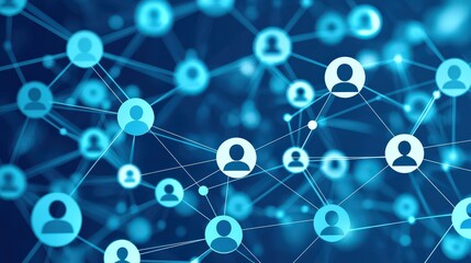 People connect within a network to create a stronger community concept