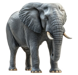 Obraz premium Majestic Elephant on Transparent Background