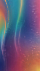 Fototapeta premium Abstract gradient artwork with smooth, flowing waves of vibrant colors, including purple, blue, orange, and yellow. The image evokes a sense of fluidity and modern design, ideal for creative projects.