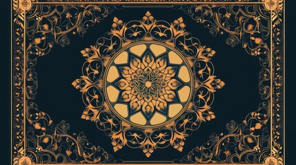 Vector illustration for frame. Traditional Islamic design. Suitable for use in mosque decorations  backgrounds  