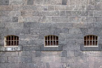 old shabby prison. vintage jail