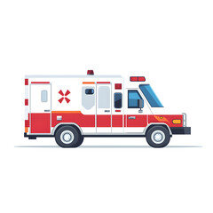 Simple Ambulance flat icon