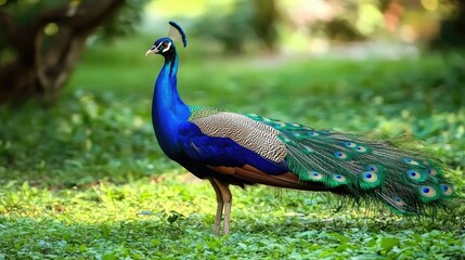 Obraz premium Beautiful and beautiful peacock 