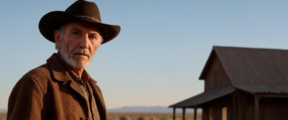 Wild West Cowboy in the Desert: Rugged and Timeless Western Scene