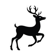 Deer Silhouette Vector Illustration Collection