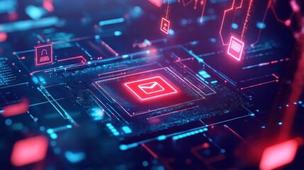 A cautionary phishing scam message on a digital screen,