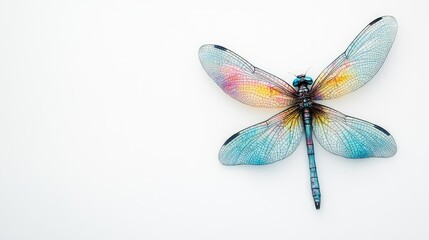 Colorful Dragonfly Displaying Vibrant Wings