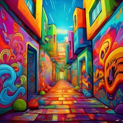 graffiti on the wall