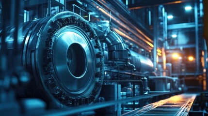 Industrial Machine in a Factory