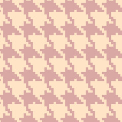 Pink Houndstooth Knit Seamless Pattern Texture Design Template