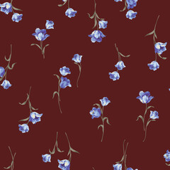 Beautiful and cute flower seamless pattern,