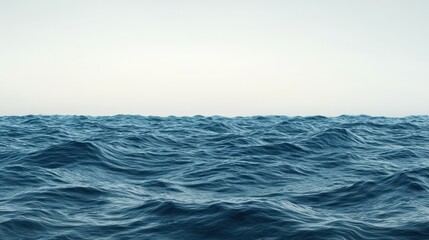Fototapeta premium Calm Ocean Waves Background Abstract Blue Sea Water Texture