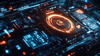 Fototapeta premium Futuristic Interface Design