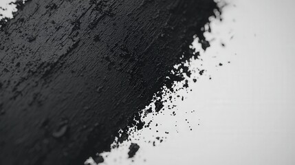 Obraz premium Abstract Black Paint Stroke Texture Art Background Design Element Grunge Style