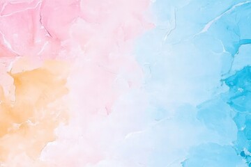 Turquoise Marbled Fluid Background - Abstract Oil and Acrylic Paint Illustration for Art, Wallpaper, and Banner Designs with White and Aquamarine Colors