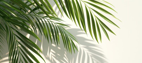 palm leaf plant on white background 20