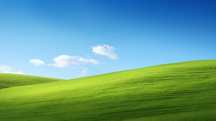 Fototapeta premium digital technology blue sky grass landscape poster background with generative