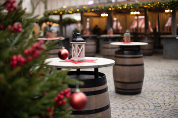 Christmas market in Germany, Europe.