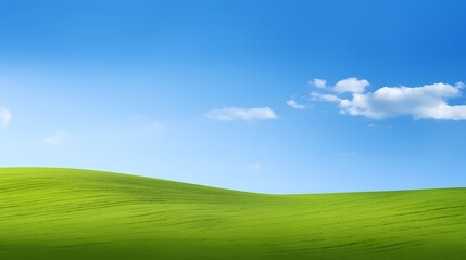 digital technology blue sky grass landscape poster background with generative
