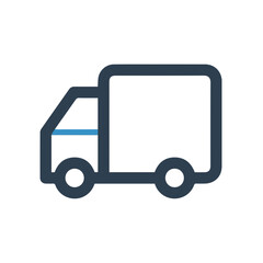 Fototapeta premium Truck icon symbol vector illustration 