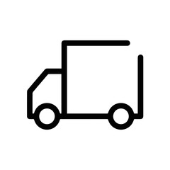 Fototapeta premium Truck icon symbol vector illustration 