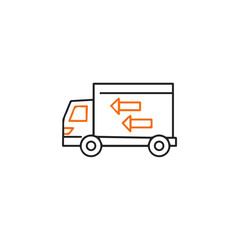 Truck icon symbol vector illustration
