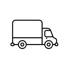Fototapeta premium Truck icon symbol vector illustration 