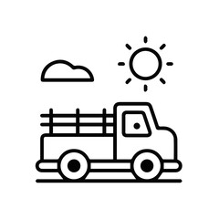 Truck icon symbol vector illustration
