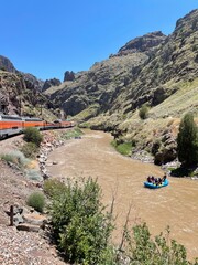 Train along Royal Gorge Colorado