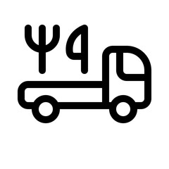 delivery food icon with line style, perfect for user interface projects