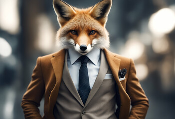 blue unrealistic style colours legs fun costume hipster human suit abstract composition fox wild leg elegant art clothes man character lifestyle fashion trendy standing male trend background  