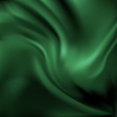 Green Silk Fabric Texture Design Template