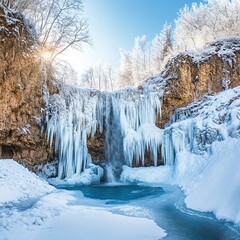 river in winter