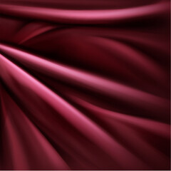 Red Silk Fabric Texture Design Template