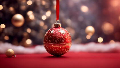 ornament christmas silver string party cover winter red elegance object concept light festive poster eve decoration collection new merry horizontal background olated holiday year gold  