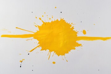 Yellow Watercolor Abstract Splash Brushes Texture for Design and Art