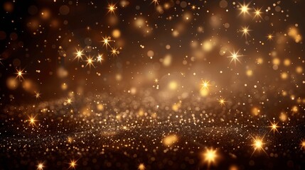 Obraz premium Luxury Gold Sparkle and Glitter Background for Festive Celebrations