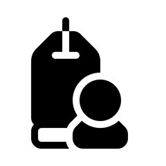 product sales icon with glyph style, perfect for user interface projects