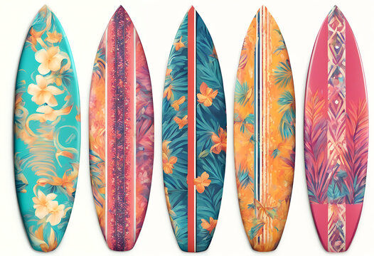palm motifs surfboard wave board tropical cut  colorful out sport cutout silhouette outline clipping surfer cool surfing ocean paradise design beach surf 
