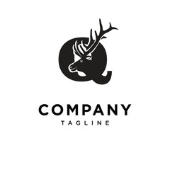 Letter Q Elk Logo Icon Vector