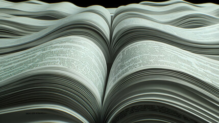 Open Book Pages with Text Abstract, knowledge, education, learning, literature, library