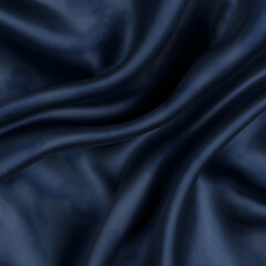 Fototapeta premium Smooth Blue Silk Fabric Texture, soft, elegant, luxurious, background, backdrop