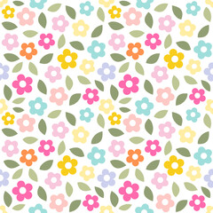 seamless pattern with flowers