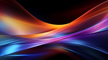 Naklejka premium digital technology abstract arc rainbow light poster background