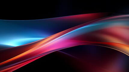 Fototapeta premium digital technology abstract arc rainbow light poster background